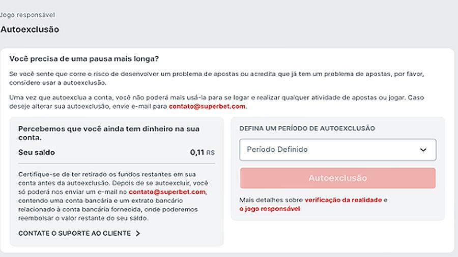Você tem direito à autoexclusão na Superbet Você tem direito à autoexclusão na Superbet
