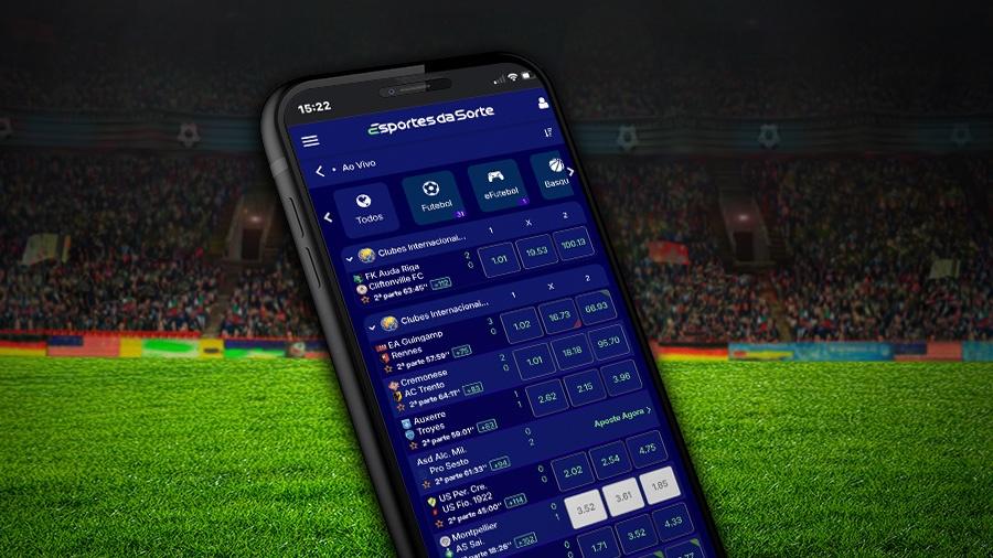 É possível fazer apostas ao vivo na versão mobile da Esportes da Sorte É possível fazer apostas ao vivo na versão mobile da Esportes da Sorte