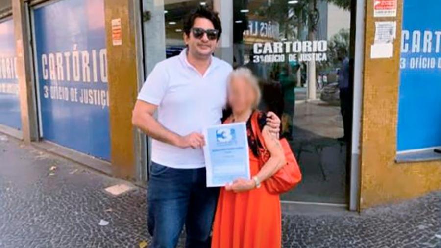 Fernando Drummond Fernandes e a ex-esposa, que o acusa de estelionato Fernando Drummond Fernandes e a ex-esposa, que o acusa de estelionato