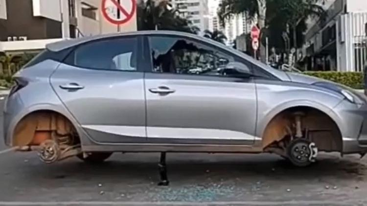 Rodas de liga leve estão entre os itens mais levados de carros estacionados por criminosos Rodas de liga leve estão entre os itens mais levados de carros estacionados por criminosos