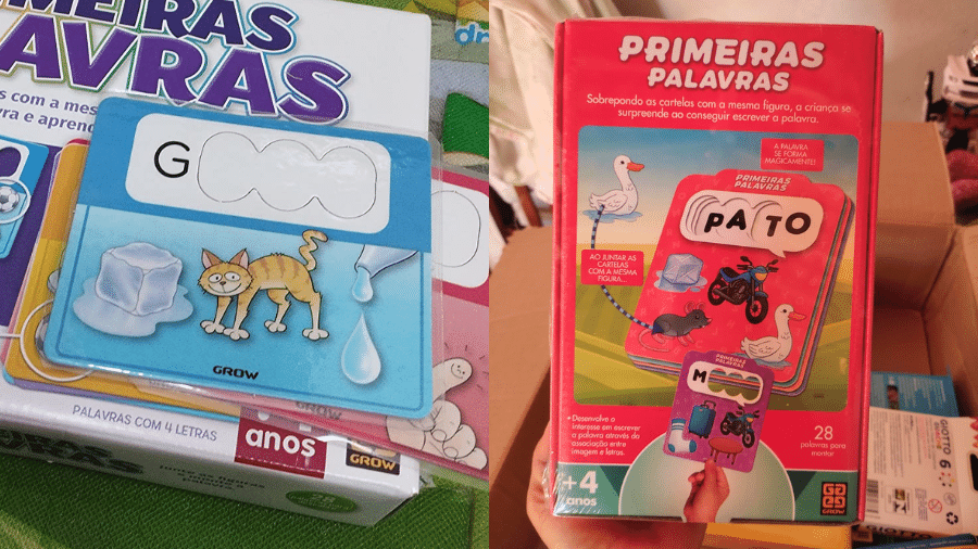Jogo educativo da Grow é recomendado para crianças a partir de 4 anos Jogo educativo da Grow é recomendado para crianças a partir de 4 anos