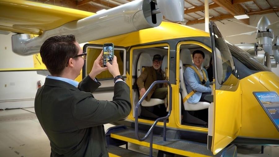 Modelo de aeronave eVTOL da Wisk, subsidiária da Boeing Modelo de aeronave eVTOL da Wisk, subsidiária da Boeing