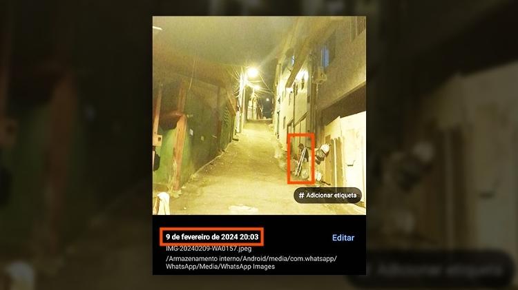 Leonel Andrade Santos aparece sentado ao lado das muletas em foto feita minutos antes de ser morto pela PM Leonel Andrade Santos aparece sentado ao lado das muletas em foto feita minutos antes de ser morto pela PM
